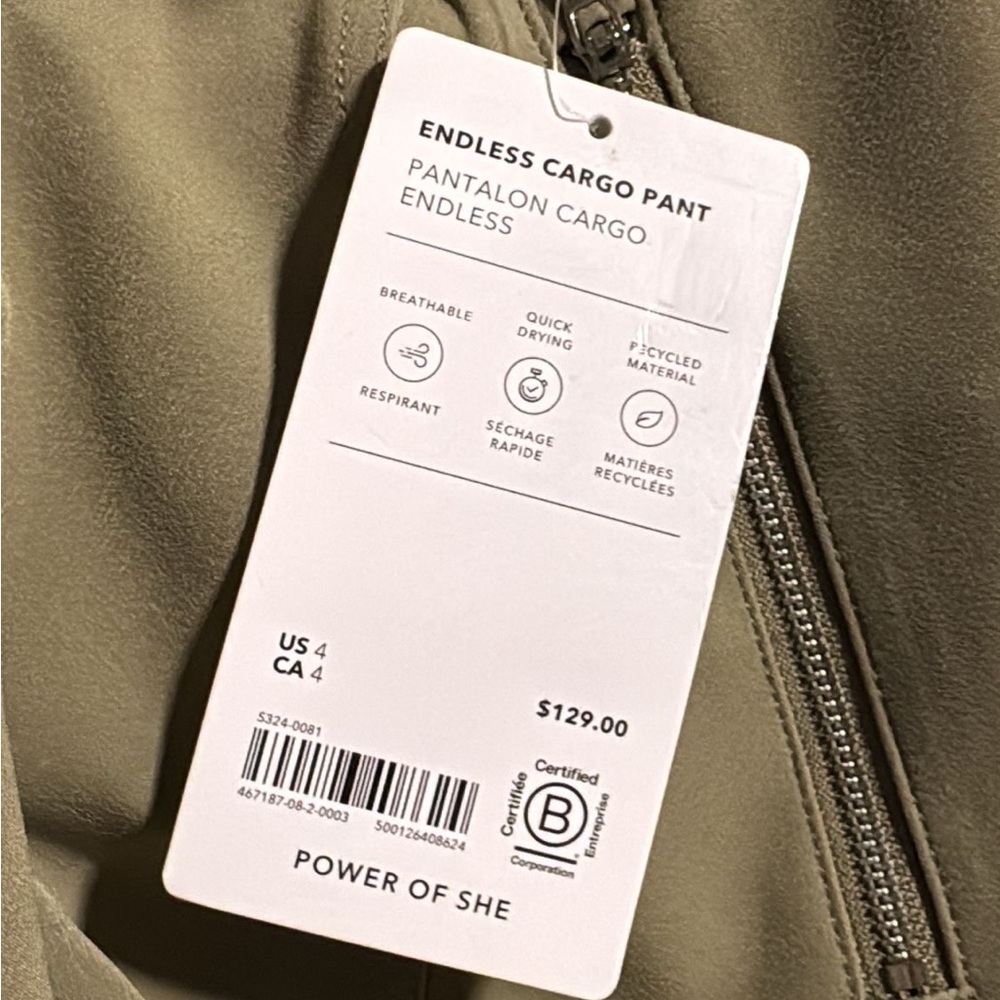 Athleta Endless Cargo Pant // Olive Branch - Picture 9 of 10